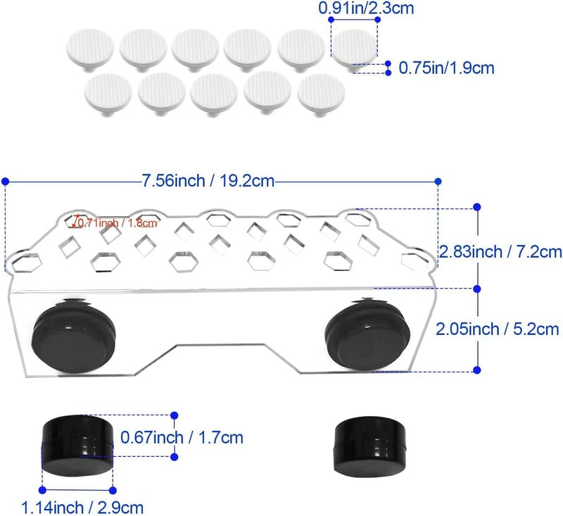 Saricho Coral frag Magnetic Holder, Magnetic Coral frag Plug Holder，,Magnetic Coral frag Rack，The Medium Magnetic Coral frag Holder Set with 11 Coral frag Plug Ceramic Bases - Image 3